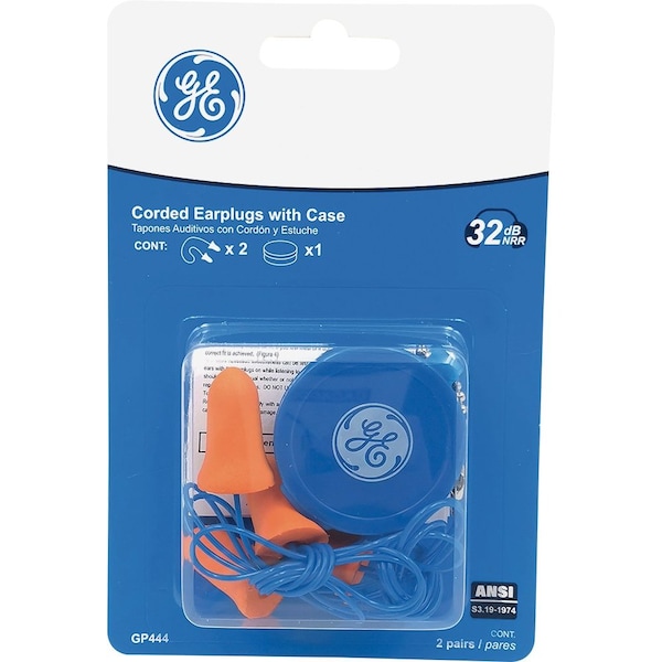 Ge Foam Earplugs, 2 PK GP444 - main